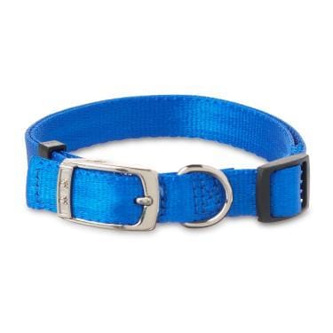 Adjustable Blue Nylon Dog Collar – Lightweight & Durable Everyday Pet Collar